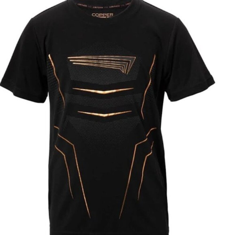 Copper Fit Big Boys Short Sleeve Graphic T-Shirt in Onyx. XL
